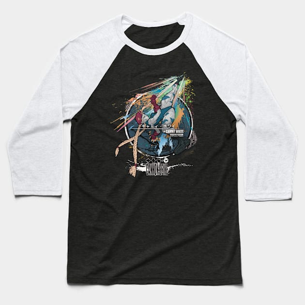 CAMMY: CANNON SPIKE - BLUE Baseball T-Shirt by JF Penworks